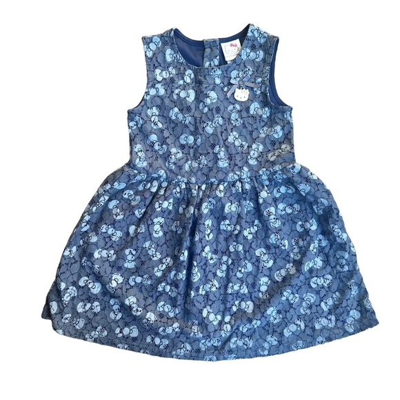 Sanrio Other - Size 5 Girls Blue Hello Kitty Lace Dress